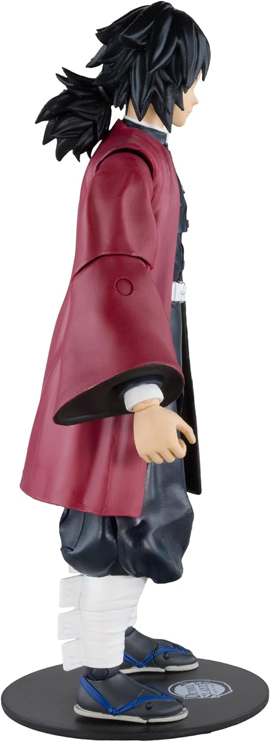 McFarlane Toys Demon Slayer Giyu Tomioka 7-Inch Action Figure - Incredibly Detailed Collectible with Ultra Articulation, Sword, and Demon Slayer Theme