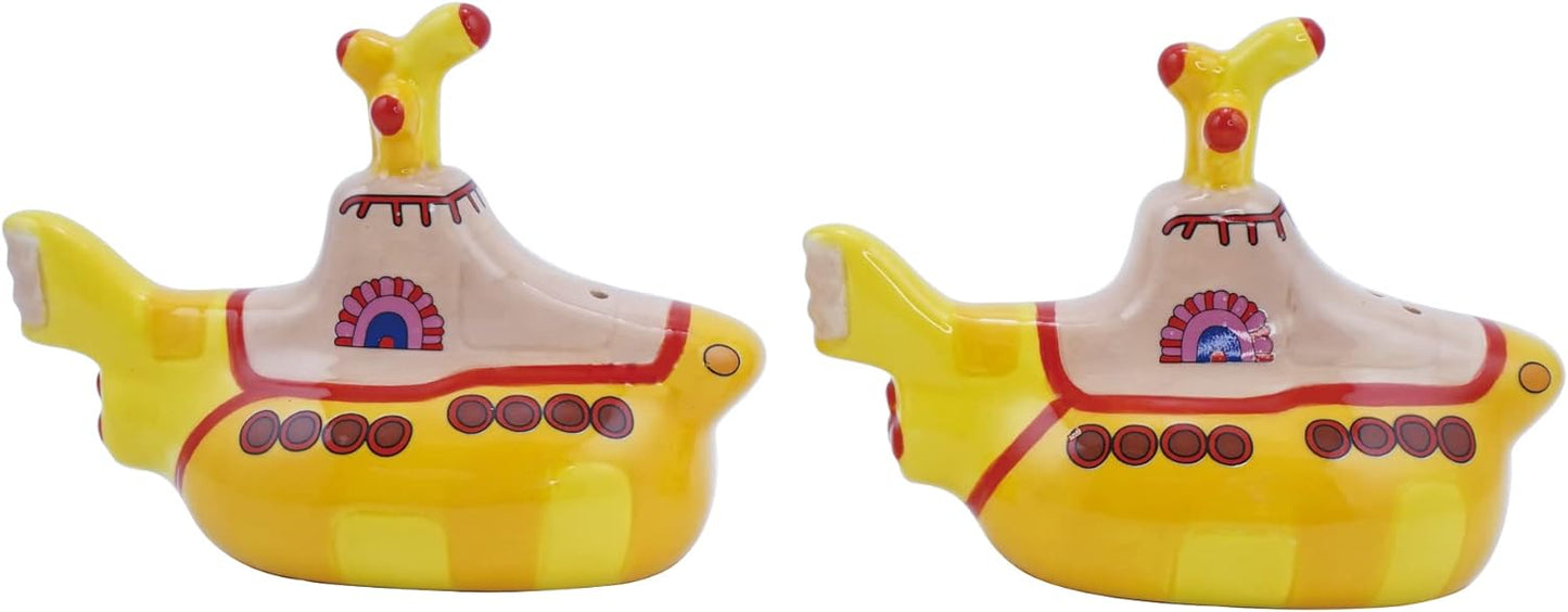 Half Moon Bay | The Beatles Salt and Pepper Shaker Set of 2 | Yellow Submarine Salt Shaker & Pepper Pot | Novelty Salt and Pepper Sets | The Beatles Gifts & Music Gifts | Quirky Kitchen Accessories
