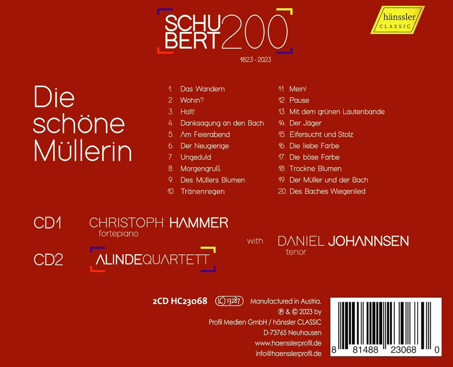 Schubert: Die schone Mullerin