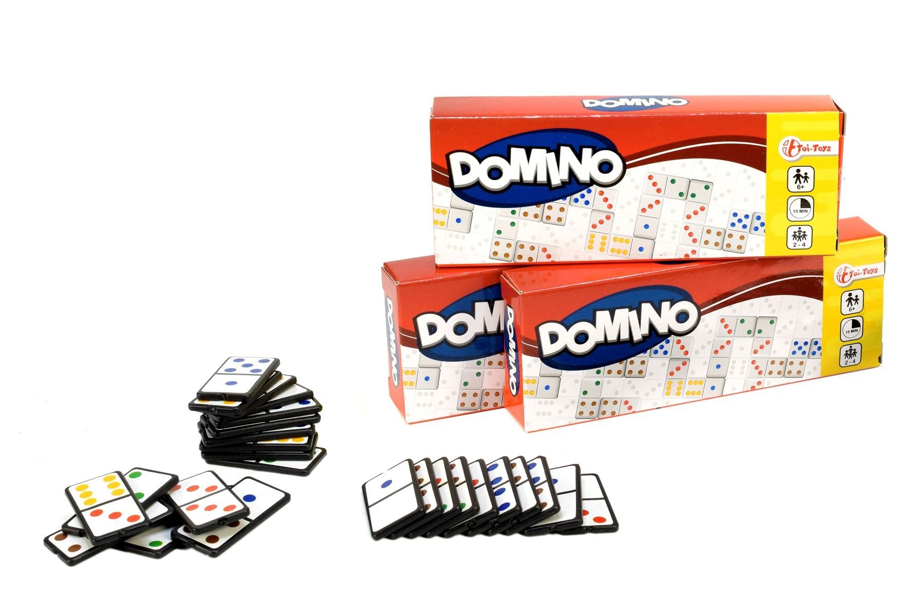 Toi-Toys Domino en arrangement 51852A, meerkleurig