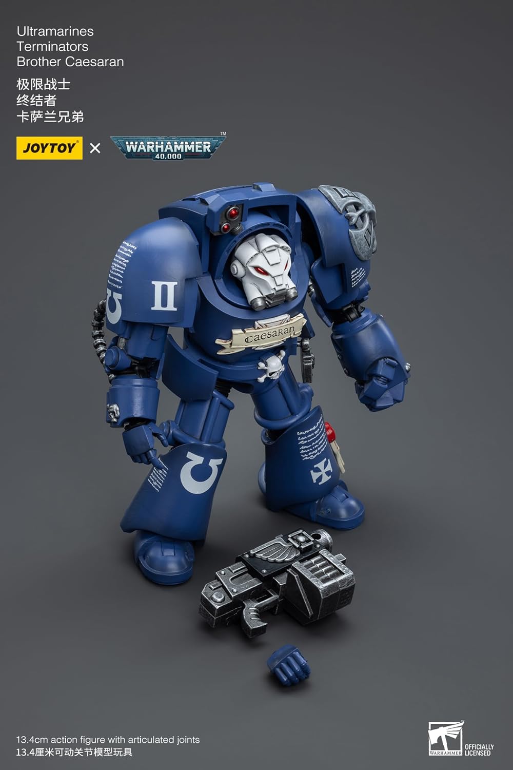 Jt Wh 40K Ultramarines Brother Caesaran 1:18 Action Figure