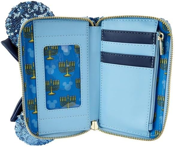 Loungefly x Disney Minnie Hanukkah Menorah Zip Around Wallet -Disneybound Disney Lover Christmas Gift