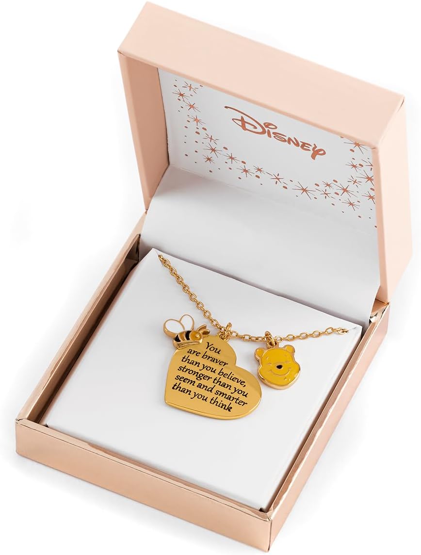 Winnie The Pooh You Are Braver Than You Believe Halsketting goudkleurig Disney, Fan merch, Film