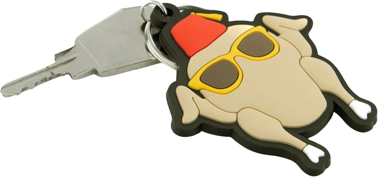 Friends TV Thanksgiving Turkey Rubber Keyring Keychain