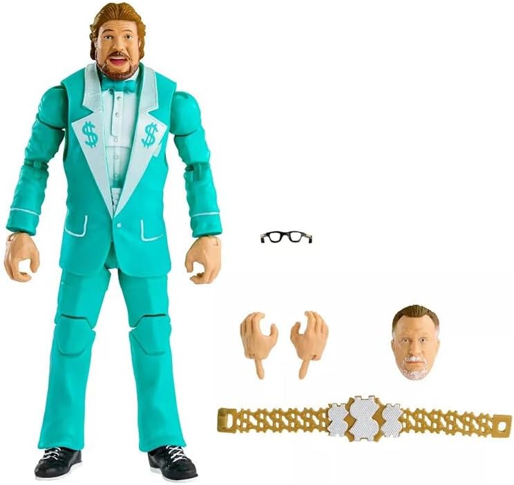 WWE Elite Collection Million Dollar Man Ted DiBiase Wrestling Action Figure Legends Mattel Series 20 (HLP55)