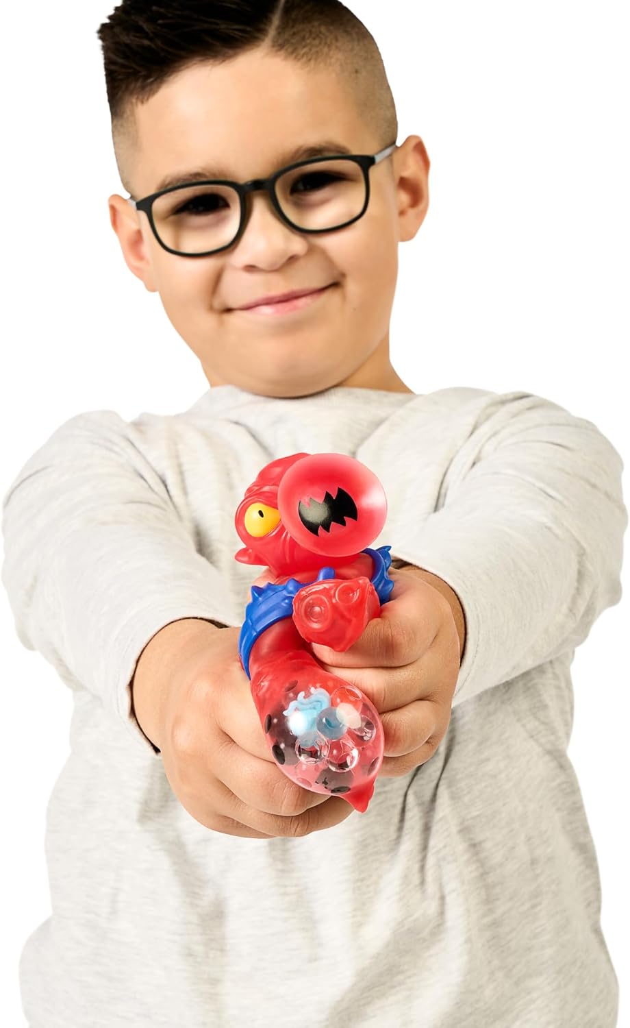 Heroes of Goo Jit Zu Deep Goo Sea Squidor Hero Pack. Super Squishy, Goo Filled Toy. With Suction Attack Feature. Stretch Him 3 Times His Size!
