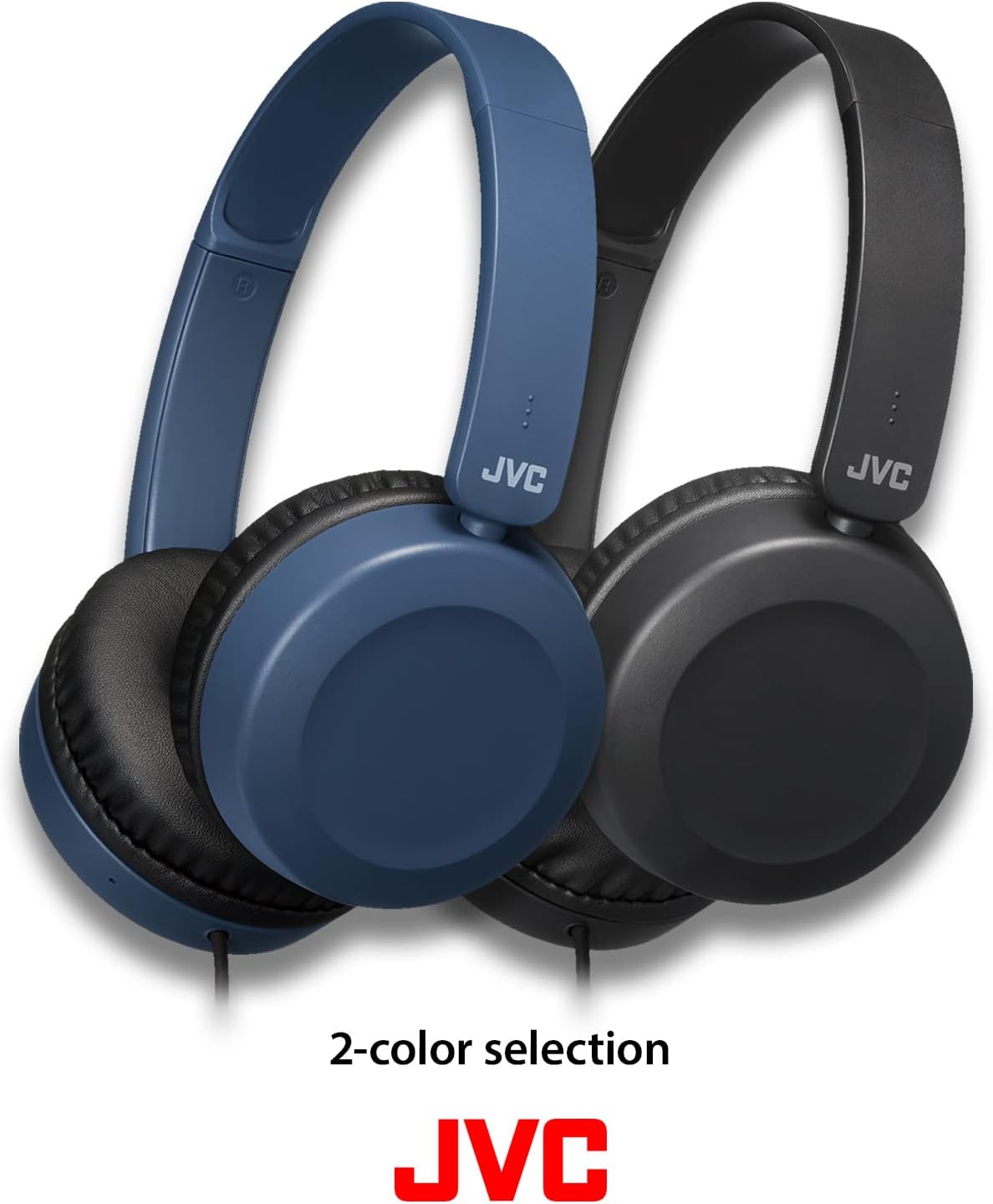 JVC HA-S31M Wired Over-Ear Headband Headphones with Microphone & Remote - Slate