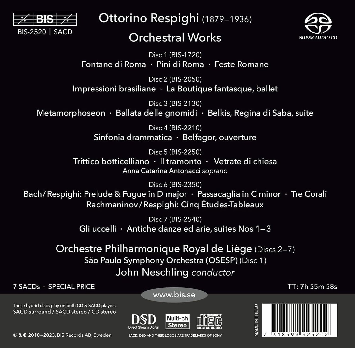 Ottorino Respighi: Orchetsral Works