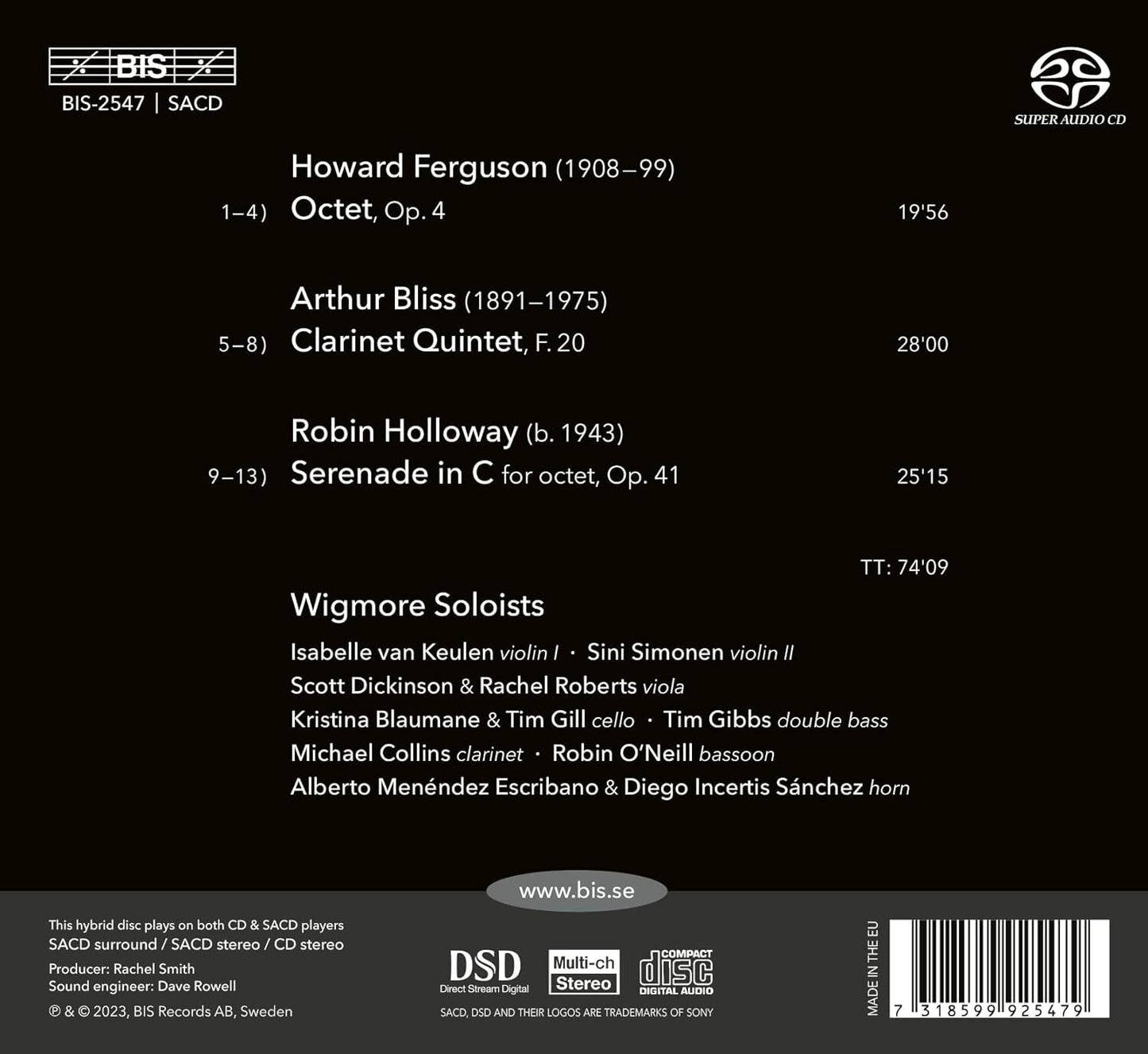 Ferguson/Bliss/Holloway: Chamber Music