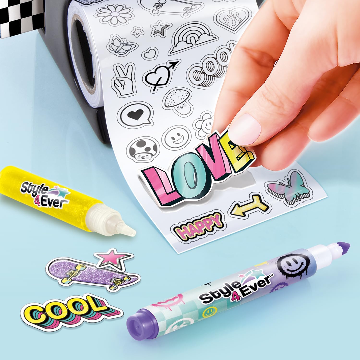Canal Toys - Style 4 Ever OFG 275- DIY Personalisiertes Scrapbook und Notizbuch Set - Scrapbooking Set mit Stickern, Stiften & Perlen, 1 Set, mehrfarbi