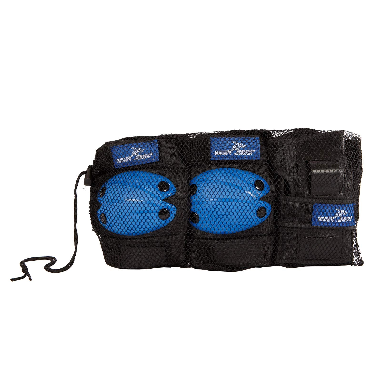 CHAMPZ STREET RUNNER BESCHERMSET, BLAUW/ZWART