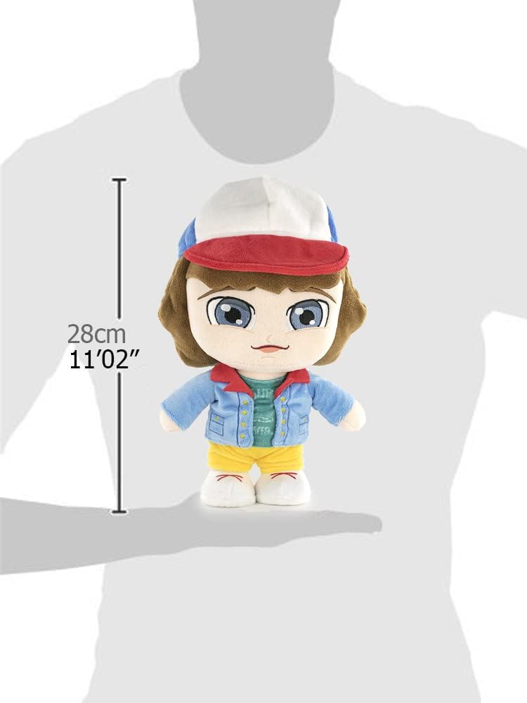 BARRADO Stranger Things - Stranger Things Characters Plush - 28 cm - Eleven, Will, Mike, Dustin, Lucas, Demogorgon - Super Soft Quality (Dustin
