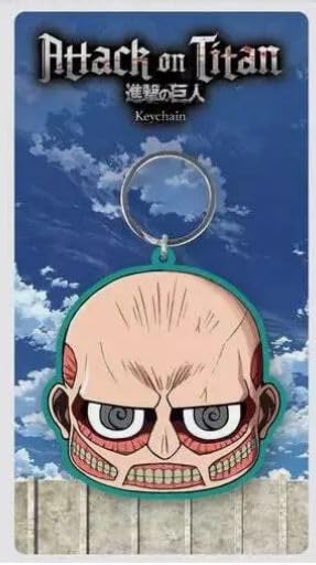 Pyramid International- Porte-clés, RS661428, Multicolore, Pyramid International RS661428 Schlüsselanhänger, bunt, Pyramid International- Portachiavi, Multicolore, RS661428, Attack On Titan Pvc Keychain S3 Colossal Chibi, Pyramid International- Porte-clés,