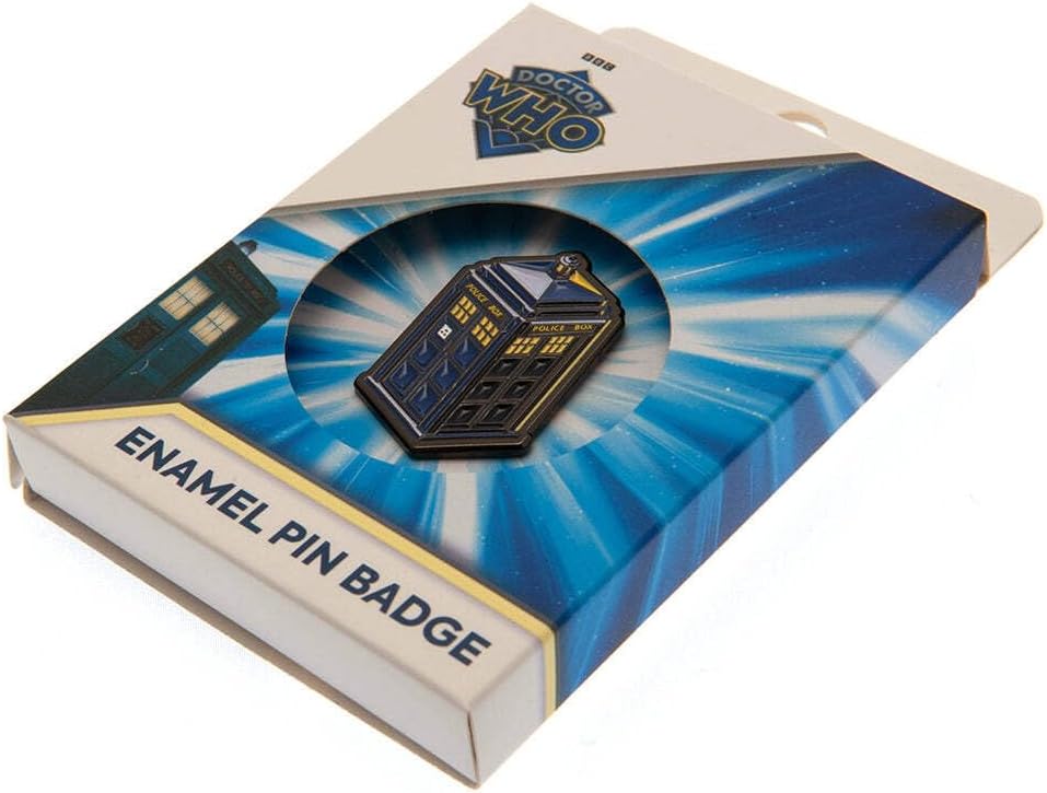 Pyramid International Badge, multicolore, taille unique, Pyramid International Abzeichen, Mehrfarbig, Einheitsgröße, Doctor Who Enamel Pin Badge (Tardis Design) 1.5cm x 3cm - Official Merchandise, Pyramid International Distintivo, multicolore, taglia unic