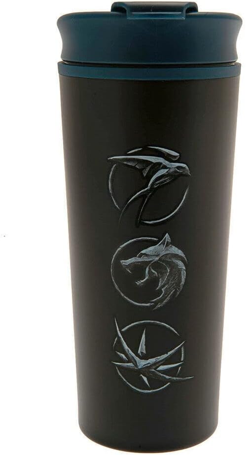 The Witcher Metall Tragbare Tasse (Einheitsgröße) (Schwarz)