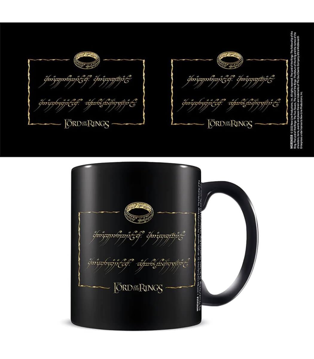 Herr der Ringe Tasse - One Ring (schwarz