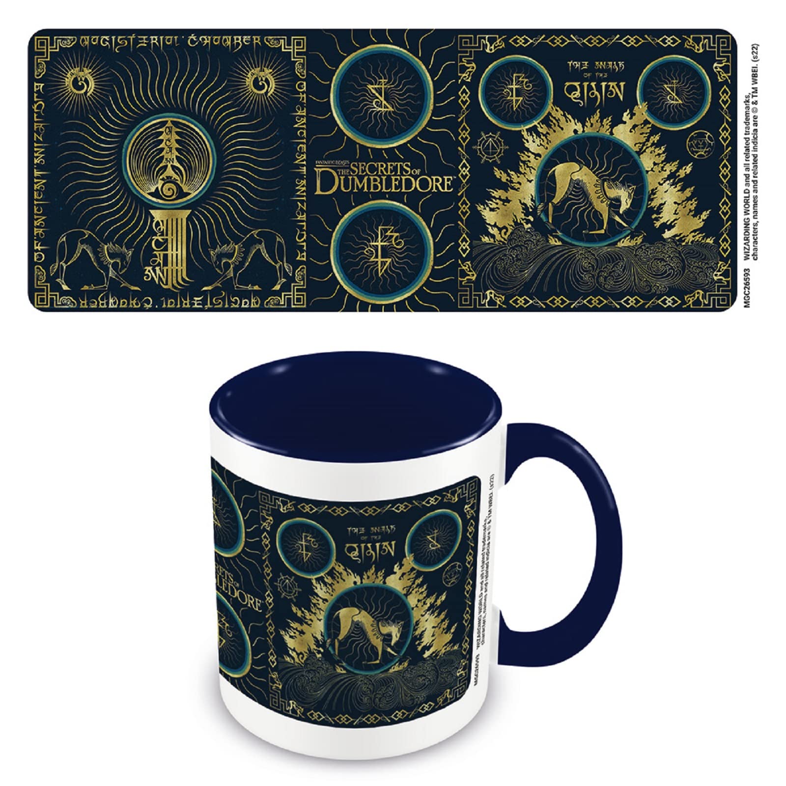 Fantastic Beasts The Secrets of Dumbledore Tasse (Walk of The Qilin Design), hochwertige Keramiktasse in Geschenkbox, 325 ml