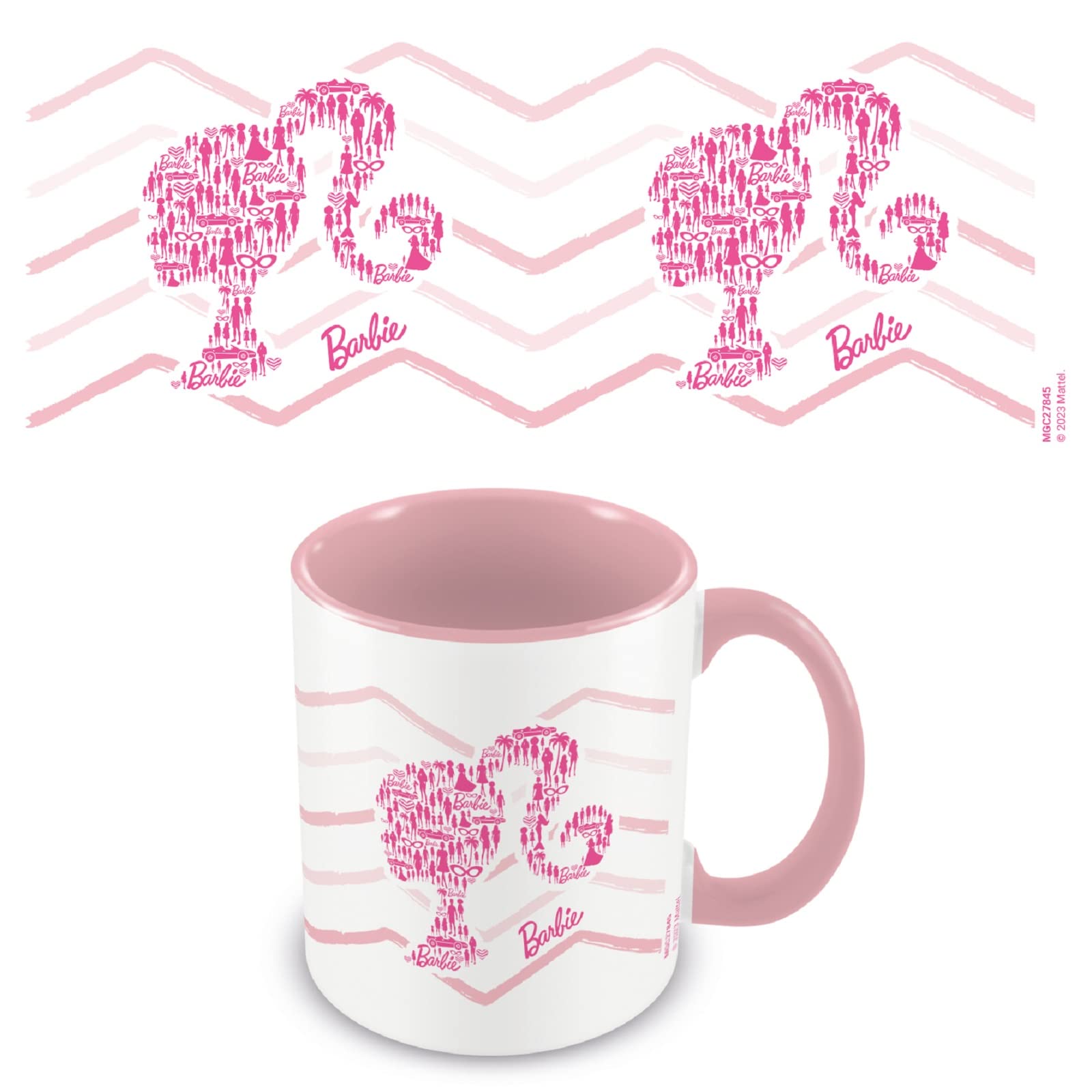Pyramid International Barbie-Tasse (Barbie-Kopf-Design), 325 ml, Keramik-Kaffeetasse, Kaffeebecher für Frauen und Tassen für Männer – Offizieller Merchandise-Artikel