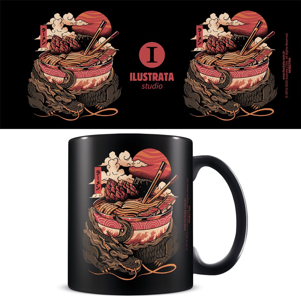 Pyramid International Mug en Céramique Dragon ramen - Ilustrata - 325ml