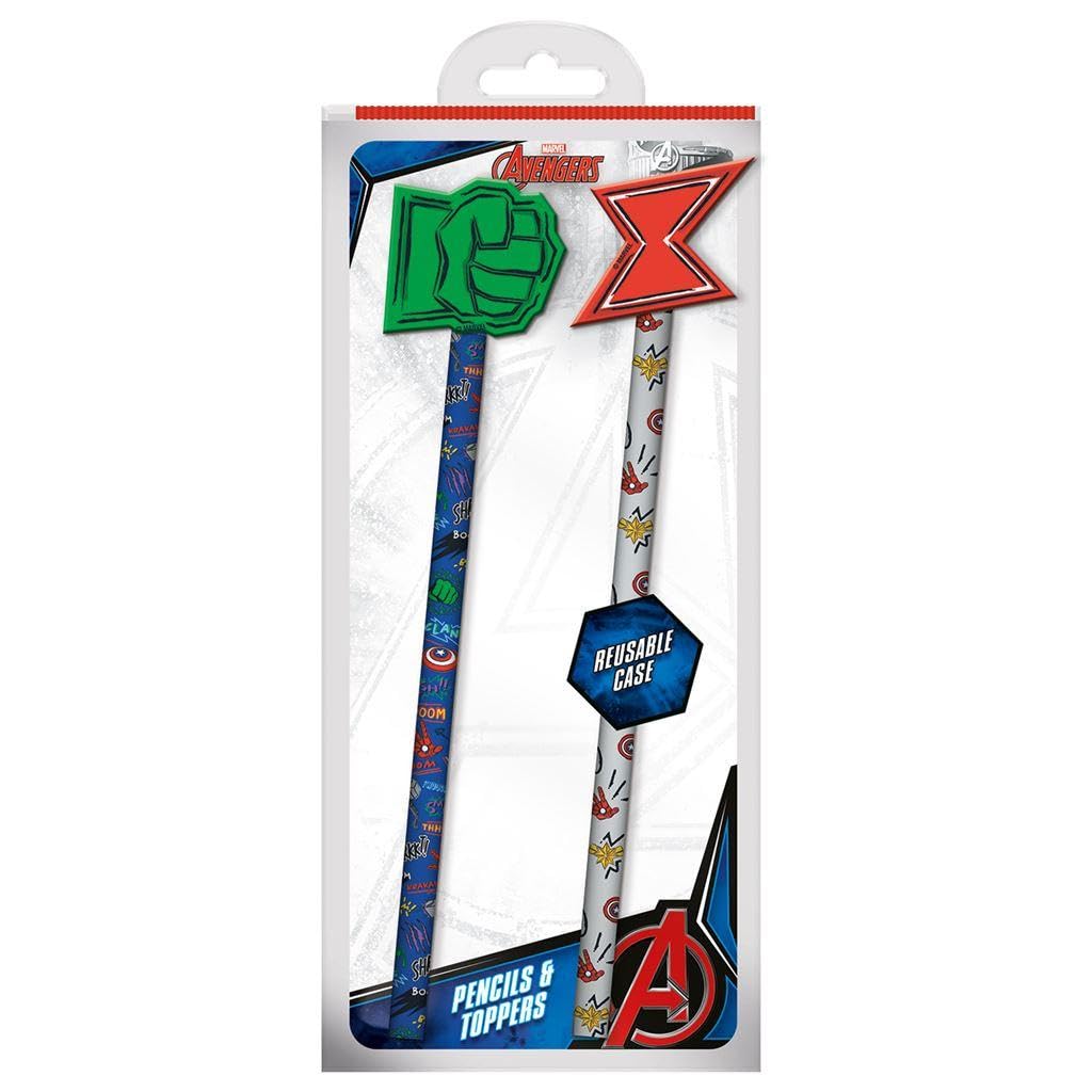 Avengers Lot de 2 crayons et décorations (Hero Club