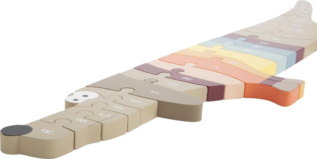 small foot Letters Dog made of wood, with 26 puzzle pieces for learning The ABCs, for ages 3+ years, 12413