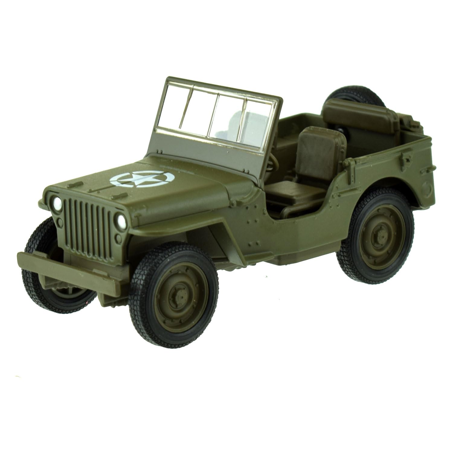 Welly- Jeep Willys MB elektronisch speelgoed, meerkleurig, 21647Z