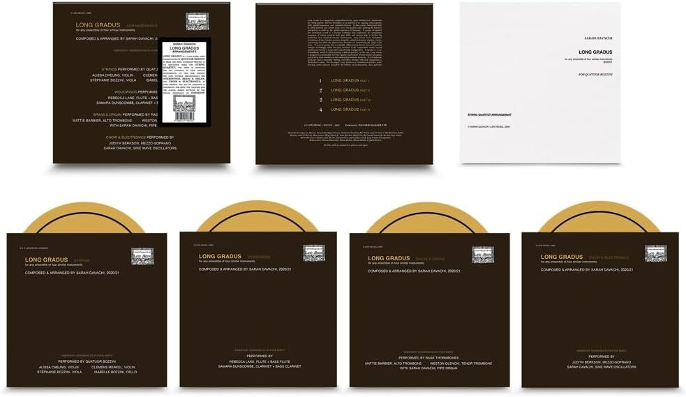 Long Gradus: Arrangements