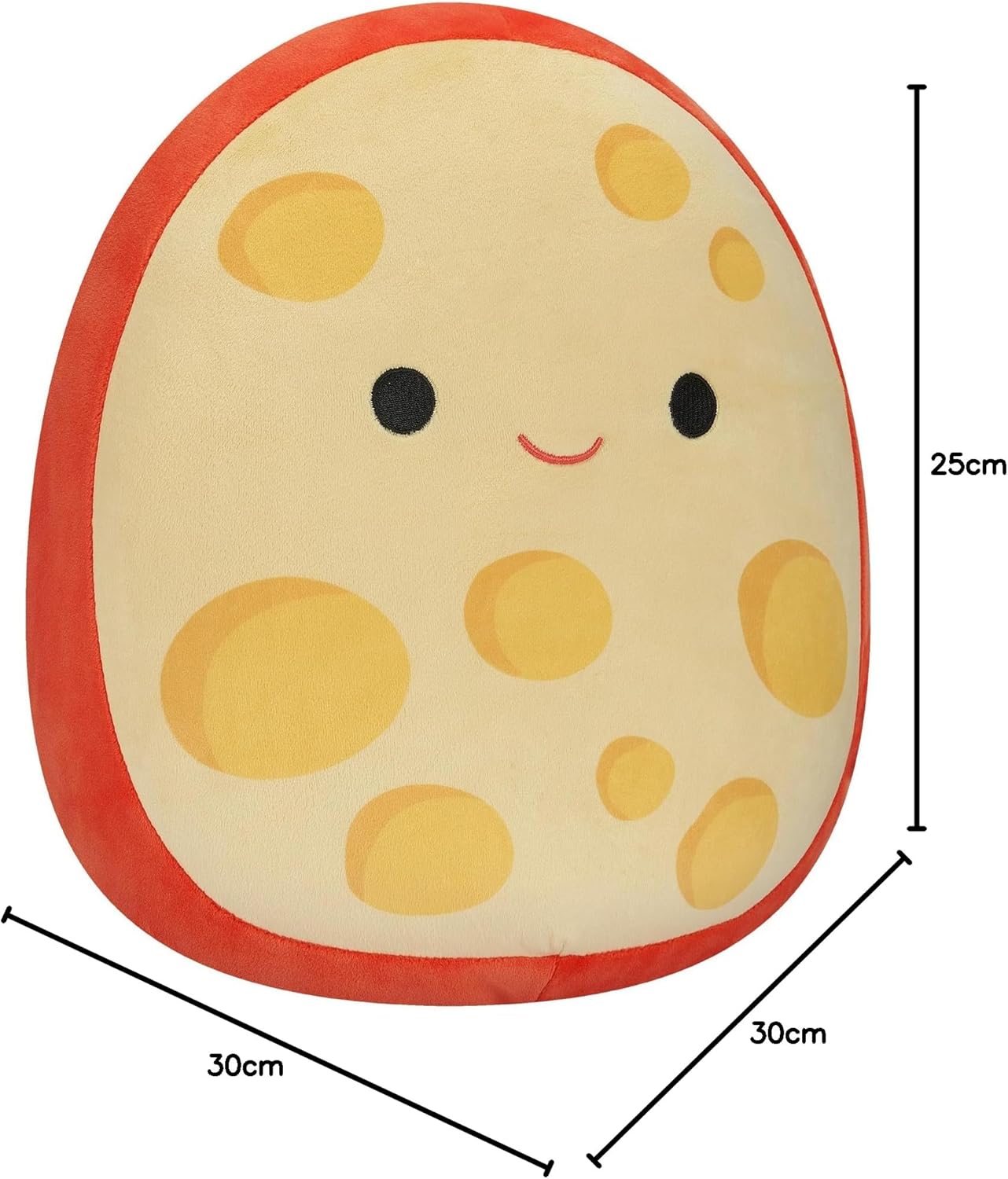 Squishmallows Original 12-Inch Mannon the Gouda Cheese Medium-Sized Ultrasoft Plush