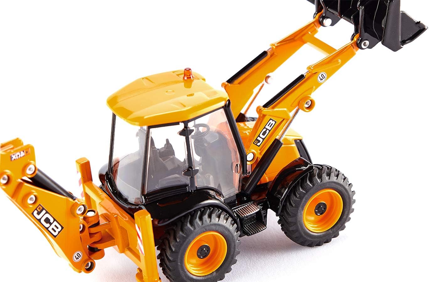 siku 3558, JCB 4CX Backhoe Loader, 1:50, Metal/Plastic, Yellow, Multifunctional, Can be combined with siku models of the same scale JCB 4CX Digger Loader