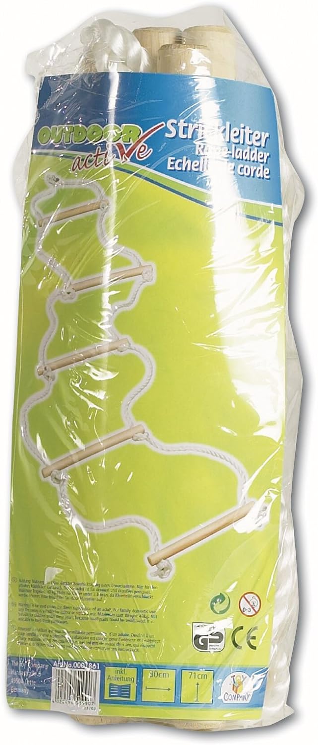 The Toy Company 718.052.3 Outdoor active Abenteuer Strickleiter, 190 cm