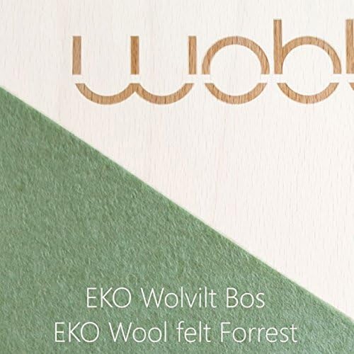 Wobbel Balanceboard, fördert Kreativität und Phantasie beim Spielen (weiß - waldgrün