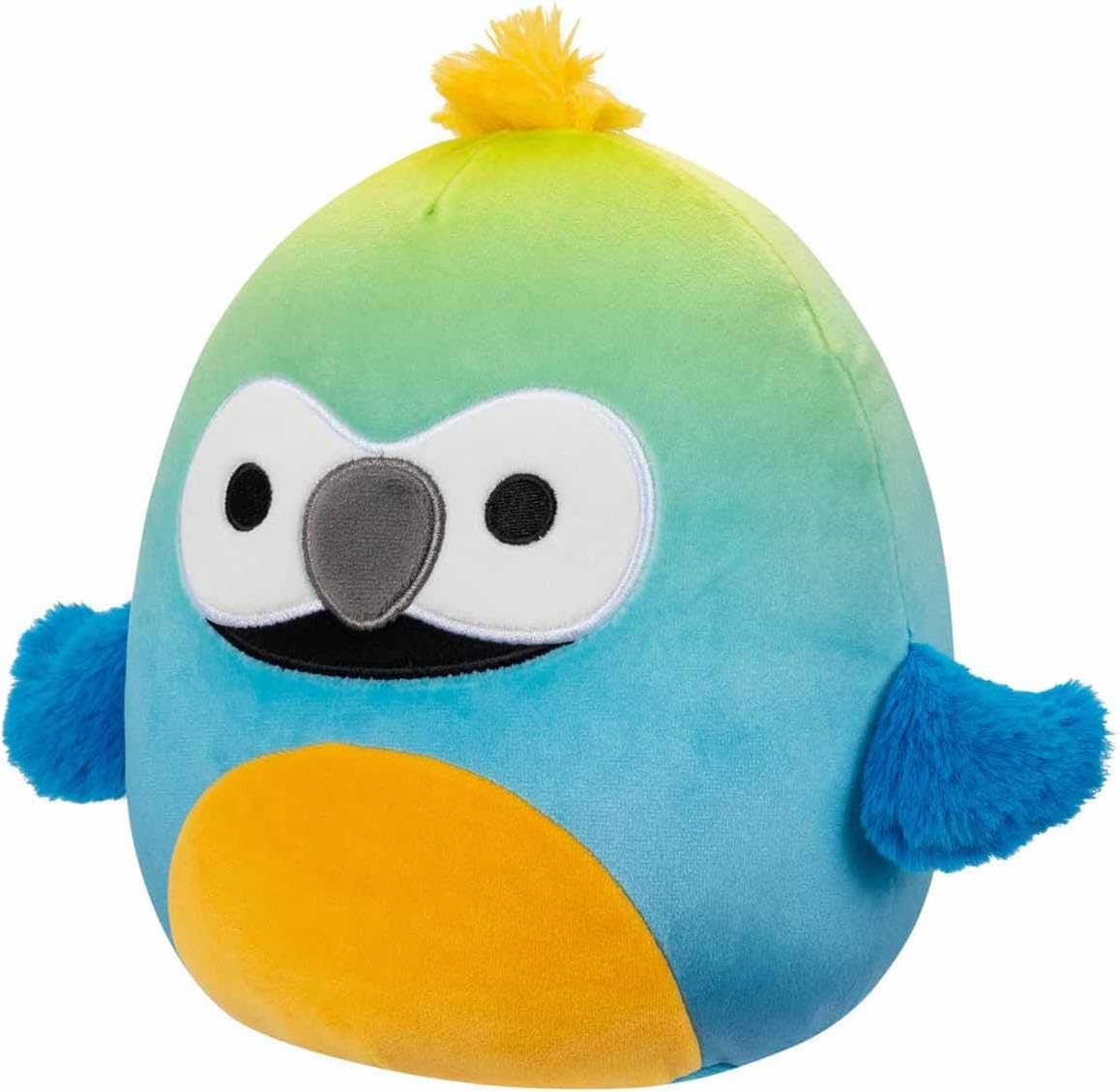 Squishmallows - 19 cm Plush P17 - Baptise the Blue/Yellow Macaw Black