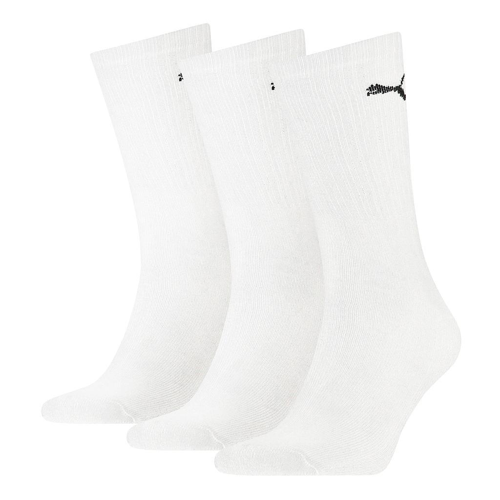 Puma Sports Crew Socks (3 Pairs) 6-8 White 6-8 White