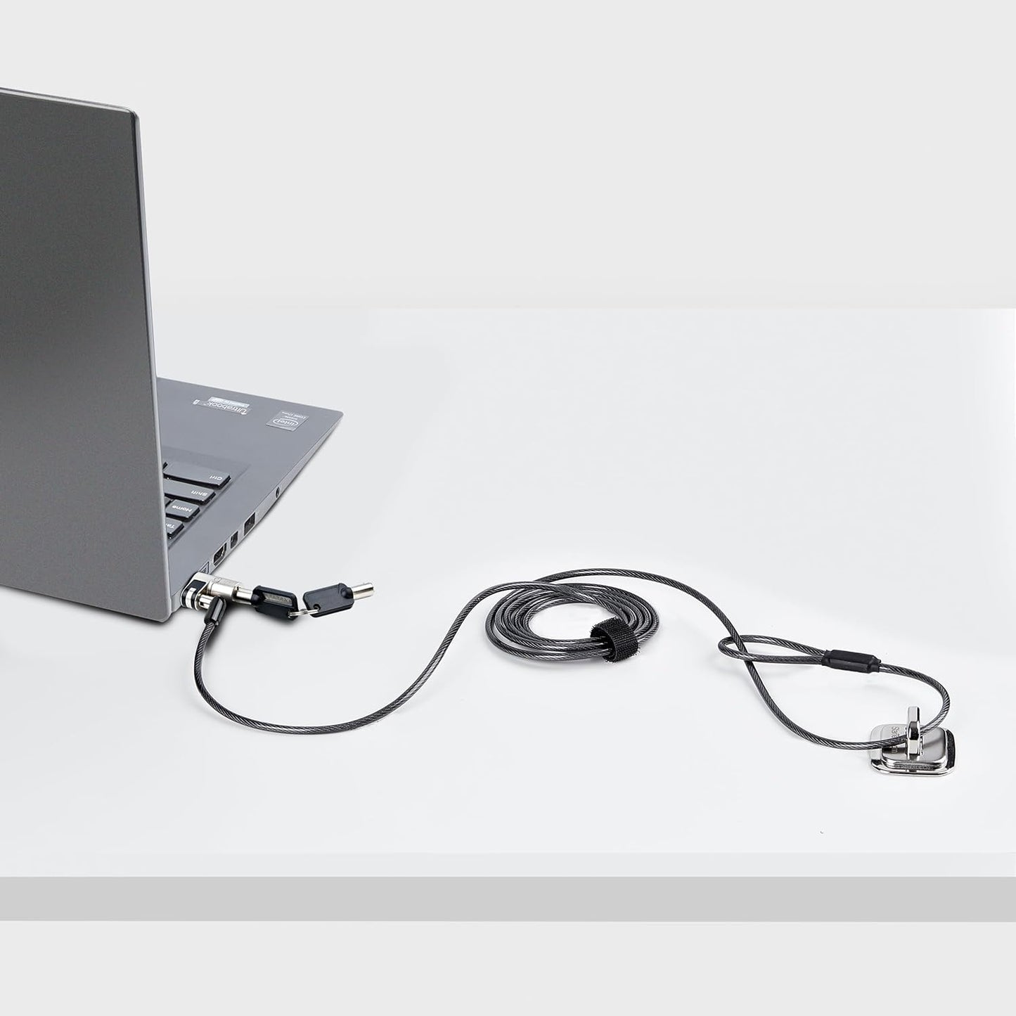 StarTech.com Nano Laptop Cable Lock, 6ft (2m), Anti-Theft Keyed Lock, Security Cable Locks Nano Slot Notebooks, For EliteBook/2-1 Laptops, Steel Cable Lock For Laptop (NANOK-LAPTOP-LOCK