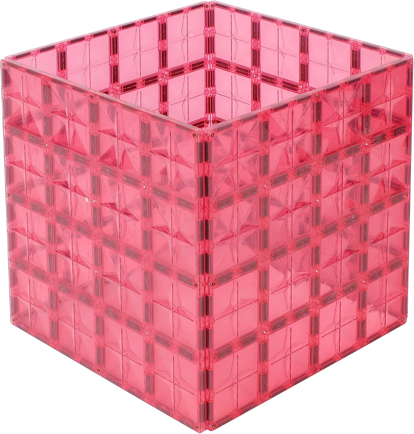 Coblo Pastel - Base Plates Extension Set for Magnetic Building Blocks - Educational Toys for Creativity - Gift Idea - 2 Pieces - Pastel Pink