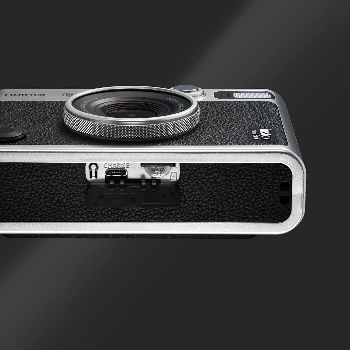 INSTAX FUJIFILM mini Evo Black camera en printer, (USB-C) USB-C Zwart, instax Mini EVO Black-C. Cámara e Impresora con Pantalla LCD de 2,7 Pulgadas, 10 Efectos de Lente y 10 Efectos de película Negro, Instax mini EVO 2-in-1 photo camera and printer with a