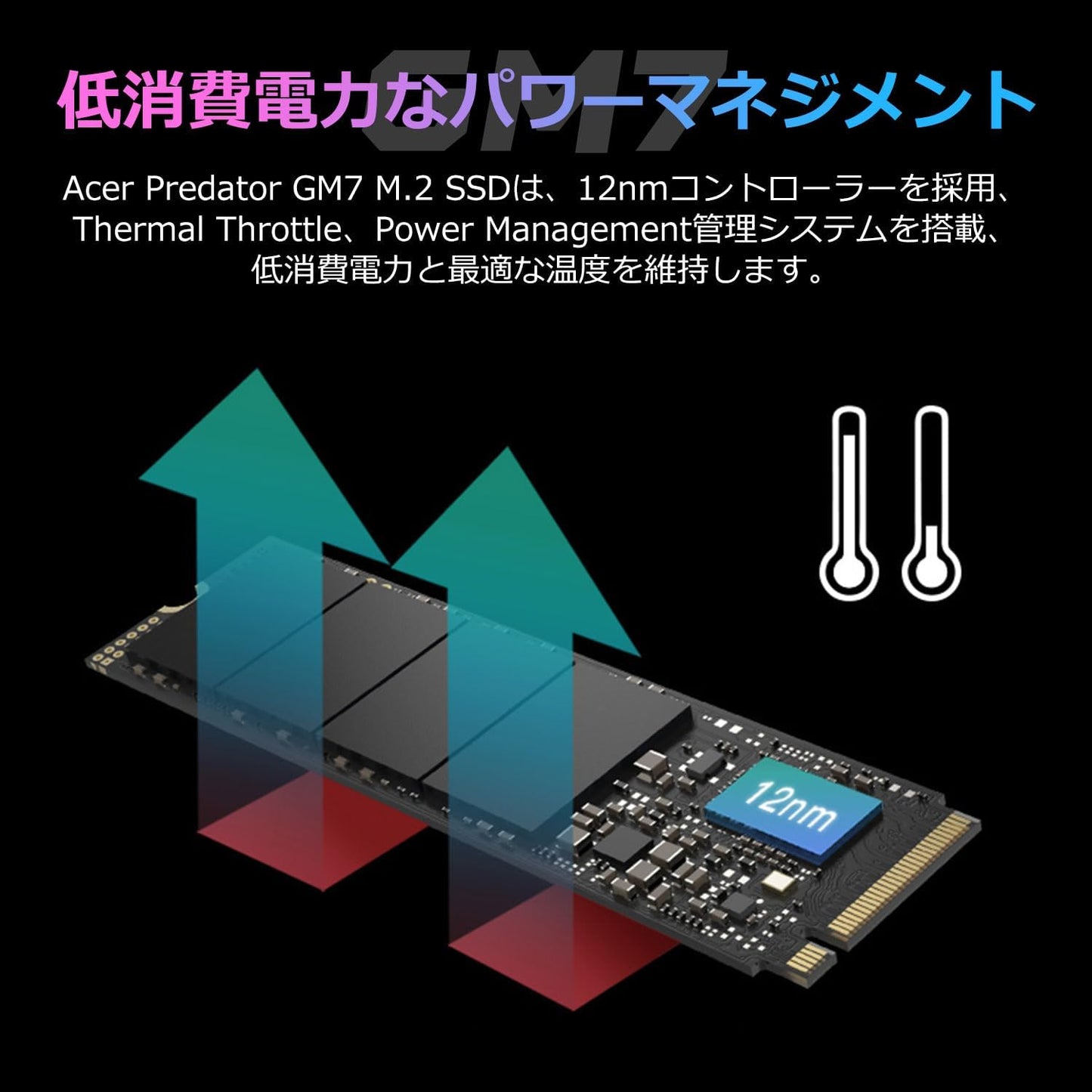 ACER GM7 2Tb M.2 NVMe PCIe Gen 4x4 SSD PREDATOR