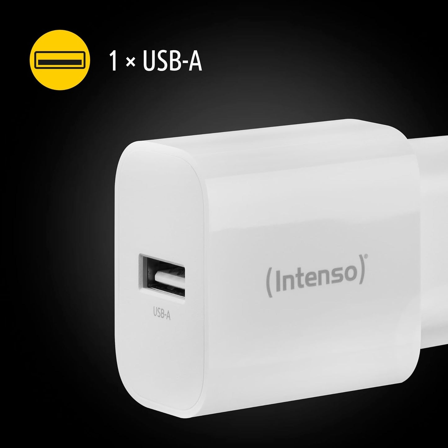 Intenso Power Adapter W5A, USB-A Ladegerät mit 5 Watt, weiß
