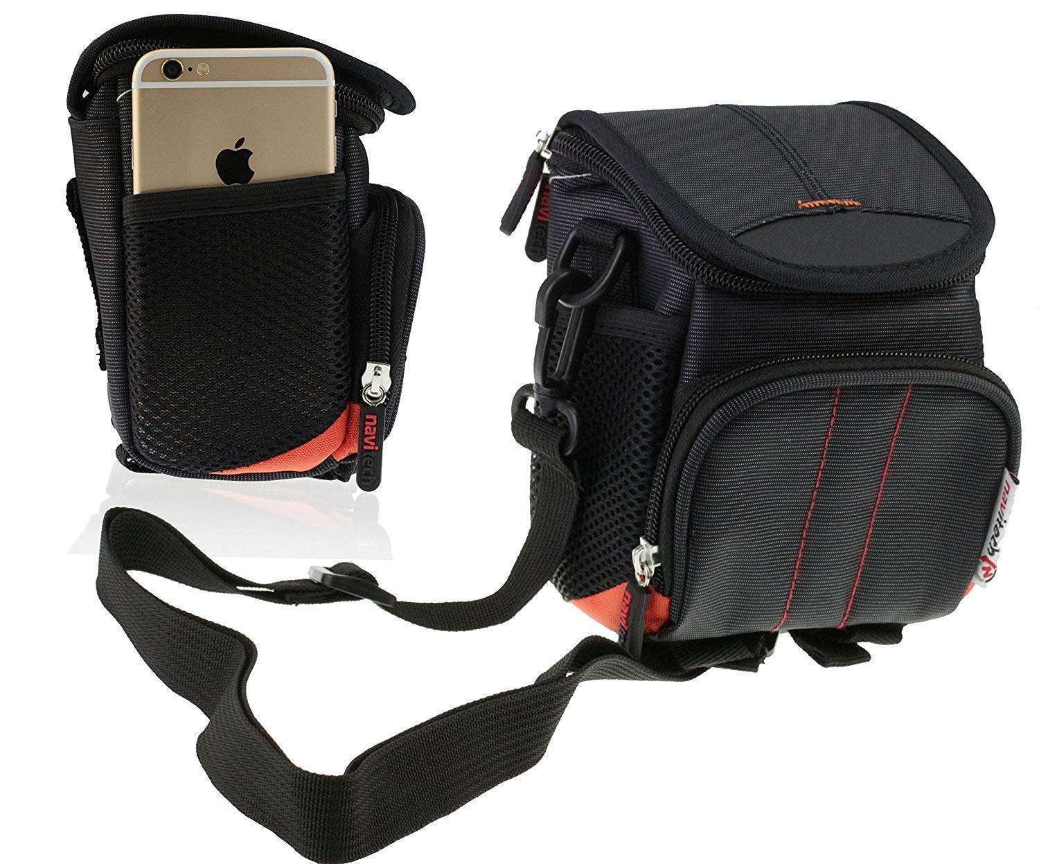 Navitech Black Camera Bag For Canon EOS R100 Mirrorless Camera