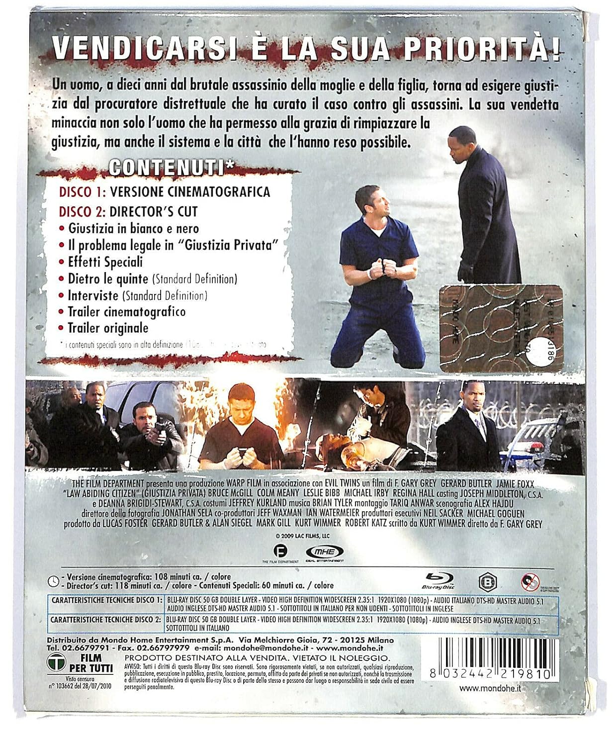 Giustizia Privata (Special Edition) (2 Blu-Ray)