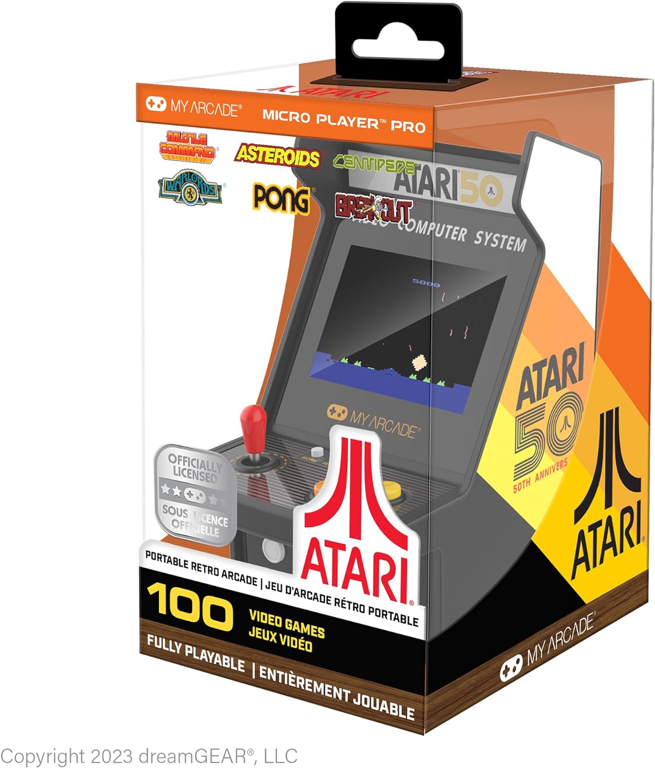 My Arcade Atari Micro Player Pro Portable Retro Arcade 100 Games