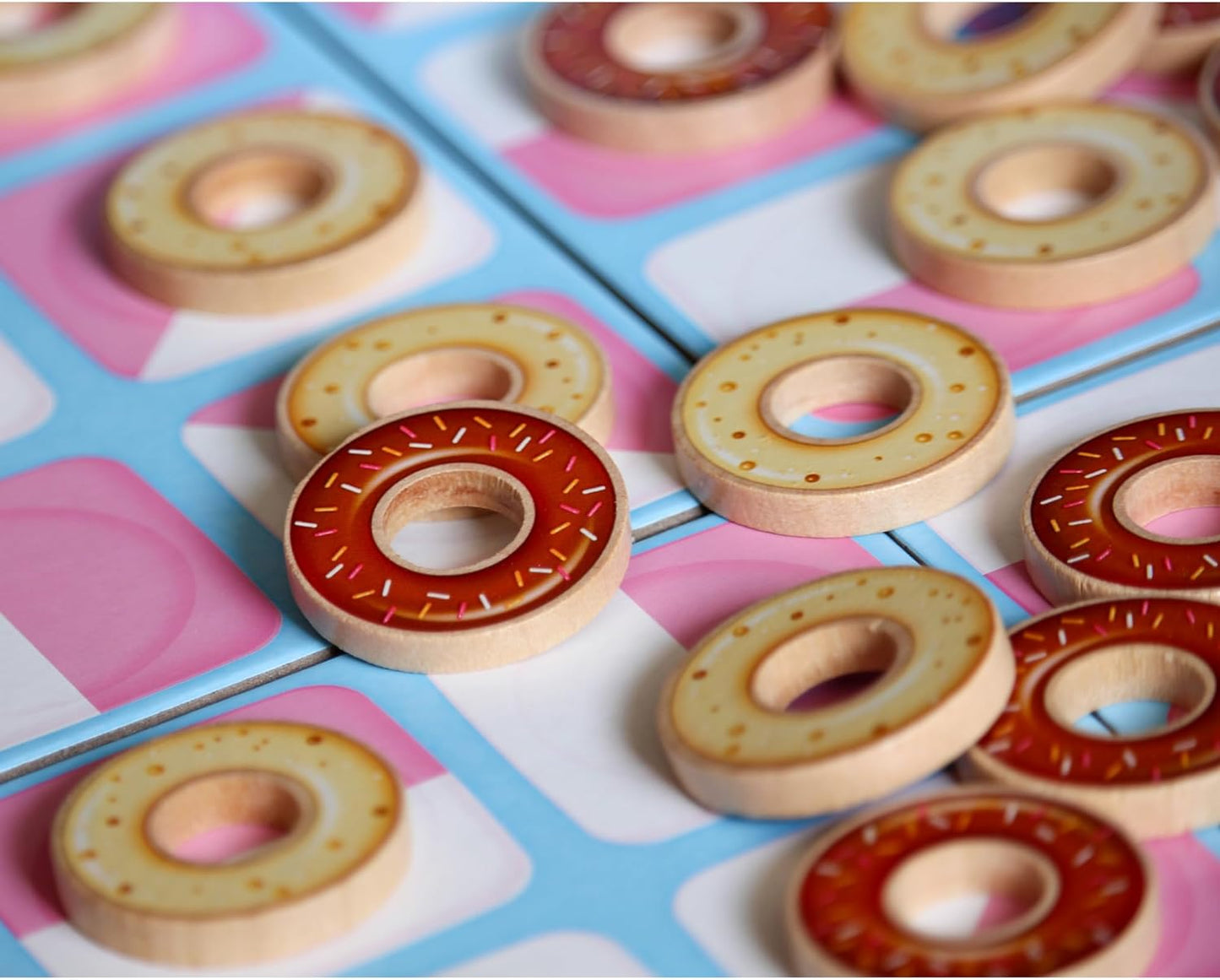 Funforge: Donuts - The Tasty & Tactical Clash for 2 Players, Placement Board Game, Abstract Adult & Family Game, Ages 8+, 10-15 Min