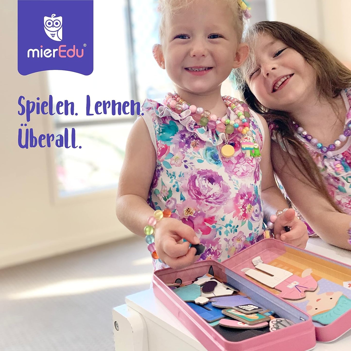 mierEdu Magnetic Game Box Nurse for Dressing - Promotes Motor Skills + Imagination I Ideal for Home & Travel Game for Children I Magnetic Toy Children I Travel Games Children from 3 Years