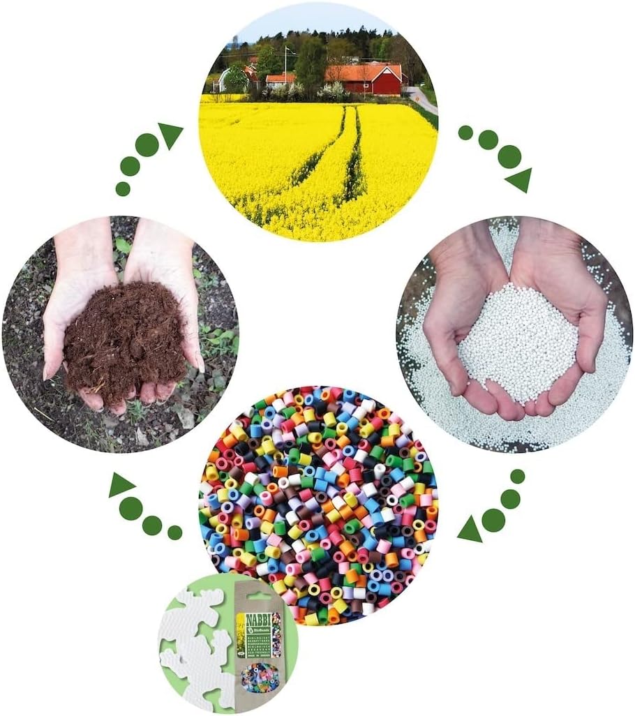 NABBI® BioBeads biologisch abbaubar, 1.000 Stück. Mischung Pastellfarben