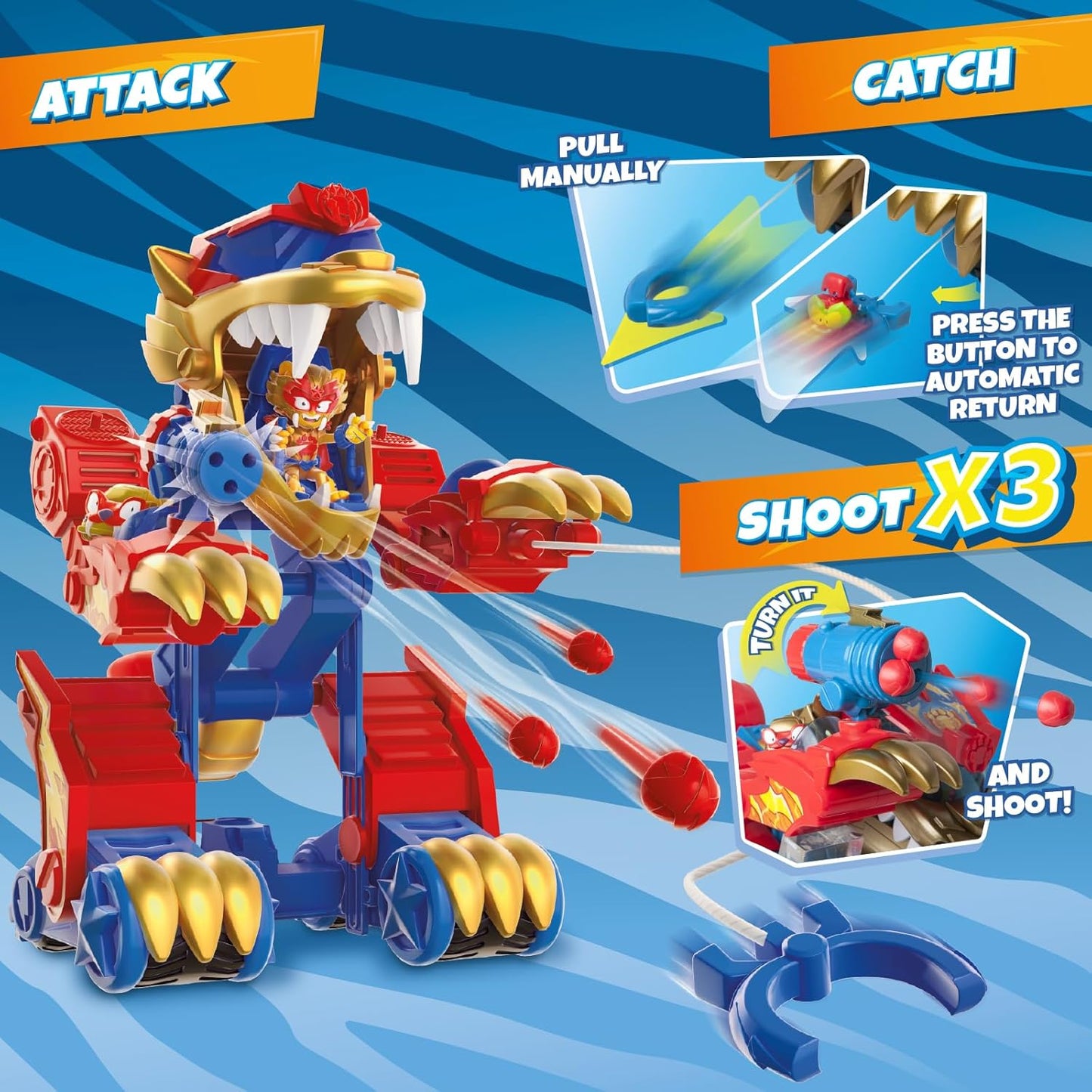 SUPERTHINGS S - Playset 1x2 Tiger Transformer Roboter (V.0)