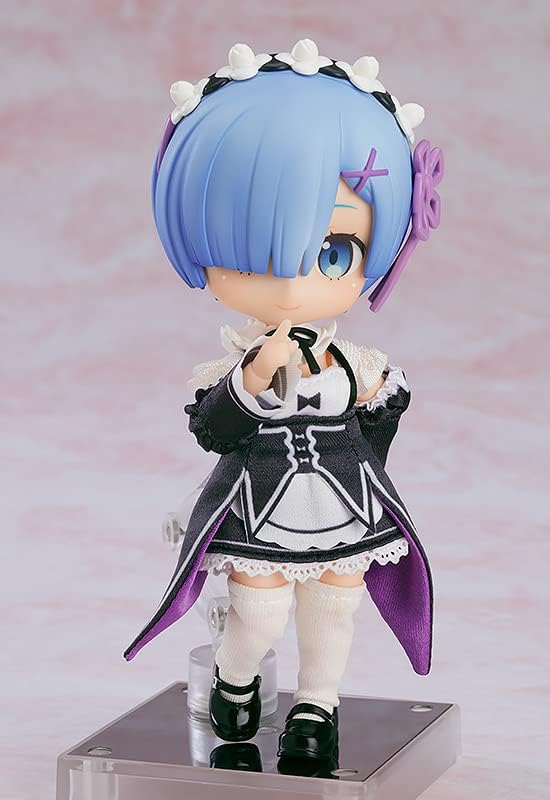 Nendoroid Doll Re Zero - Starting Life in Another World Rem Non-Scale Fabric, Magnet, Plastic Pre-Painted Action Figure Rem body + Oofuku