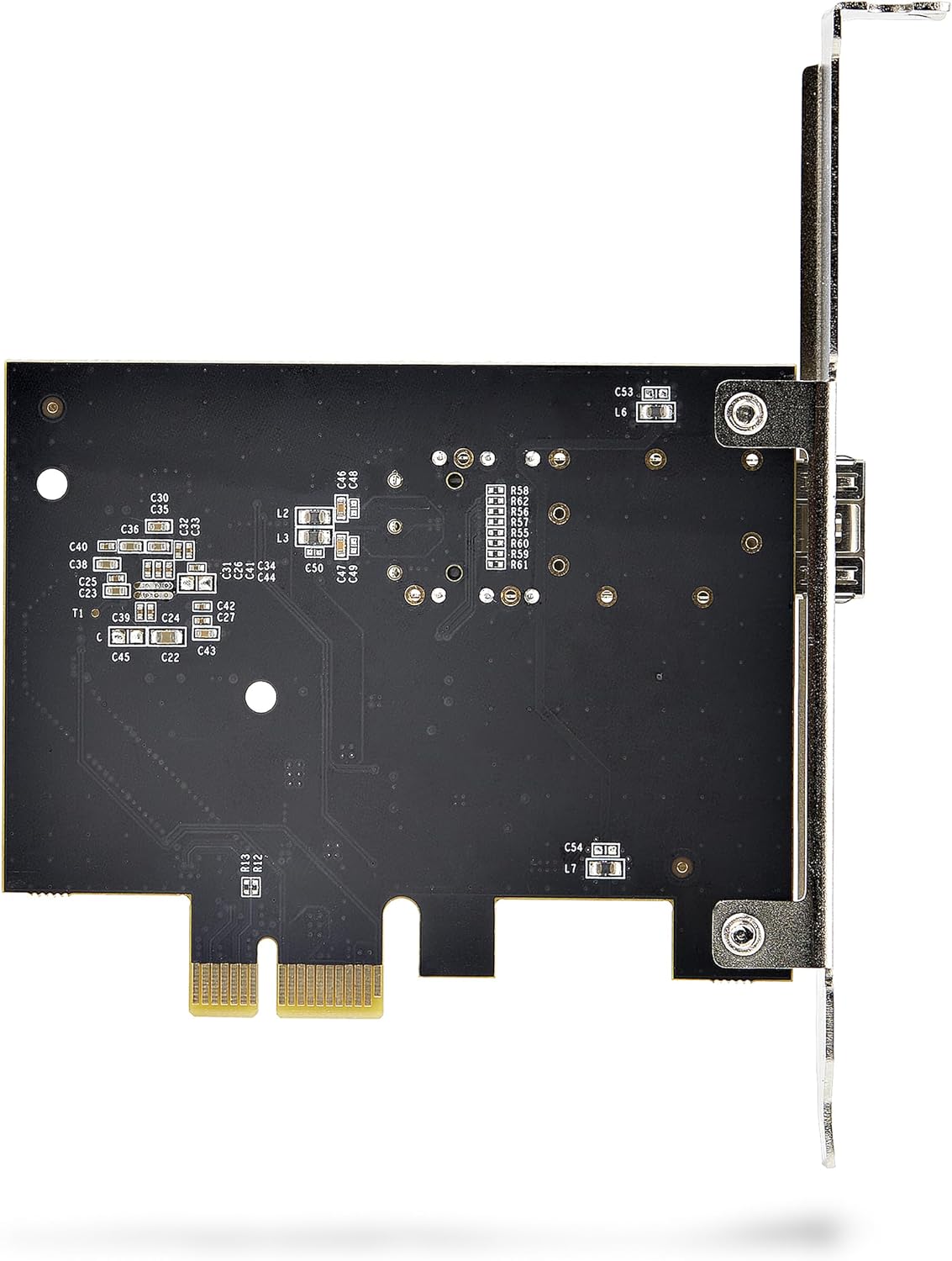 StarTech.com 1-Port GbE SFP Network Card, PCIe 2.1 x1, Intel I210-IS, 1GbE Controller, 1000BASE Copper/Fiber Optic, Single-Port Gigabit Ethernet NIC, Desktop/Server Backplanes (P011GI-NETWORK-CARD