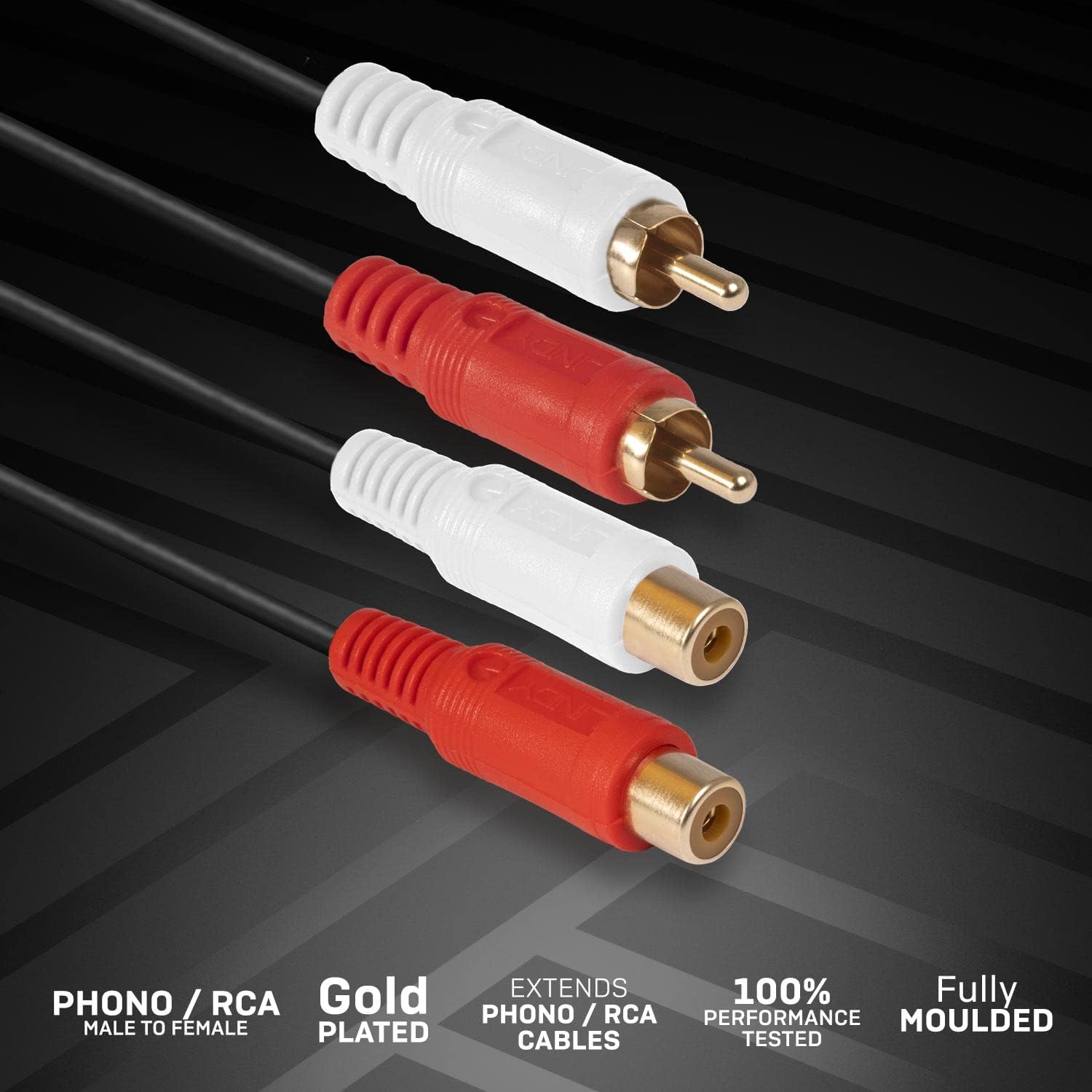 3M Premium Audio Extension Cable Phono Male To Female
