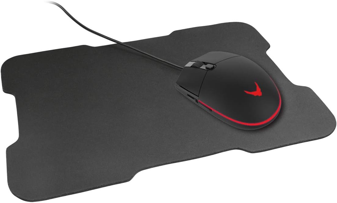 VARR GAMING SET LED MOUSE + MOUSEPAD 295X210X2MM
