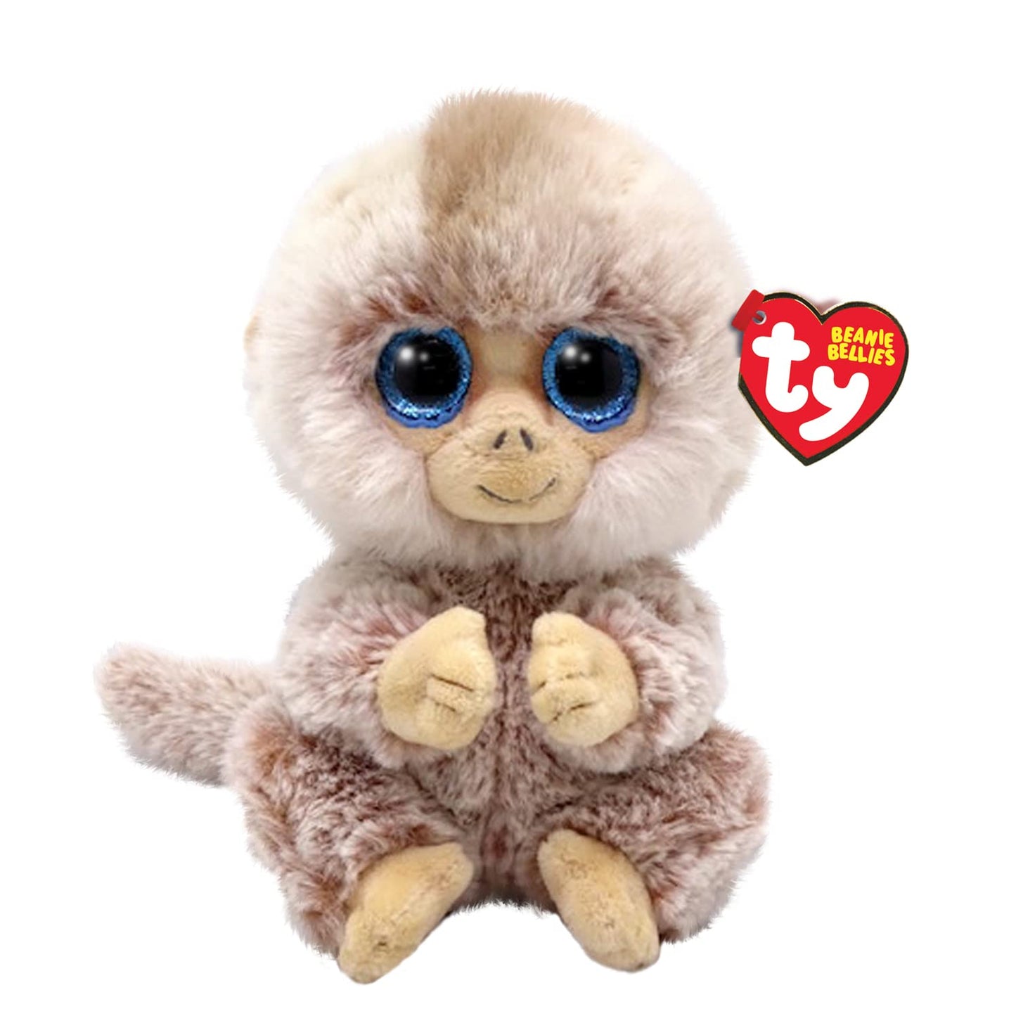 TY Stubby Monkey Beanie Bellie Regular 6 Inches | Beanie Baby Soft Plush Toy | Collectible Cuddly Fabric Teddy
